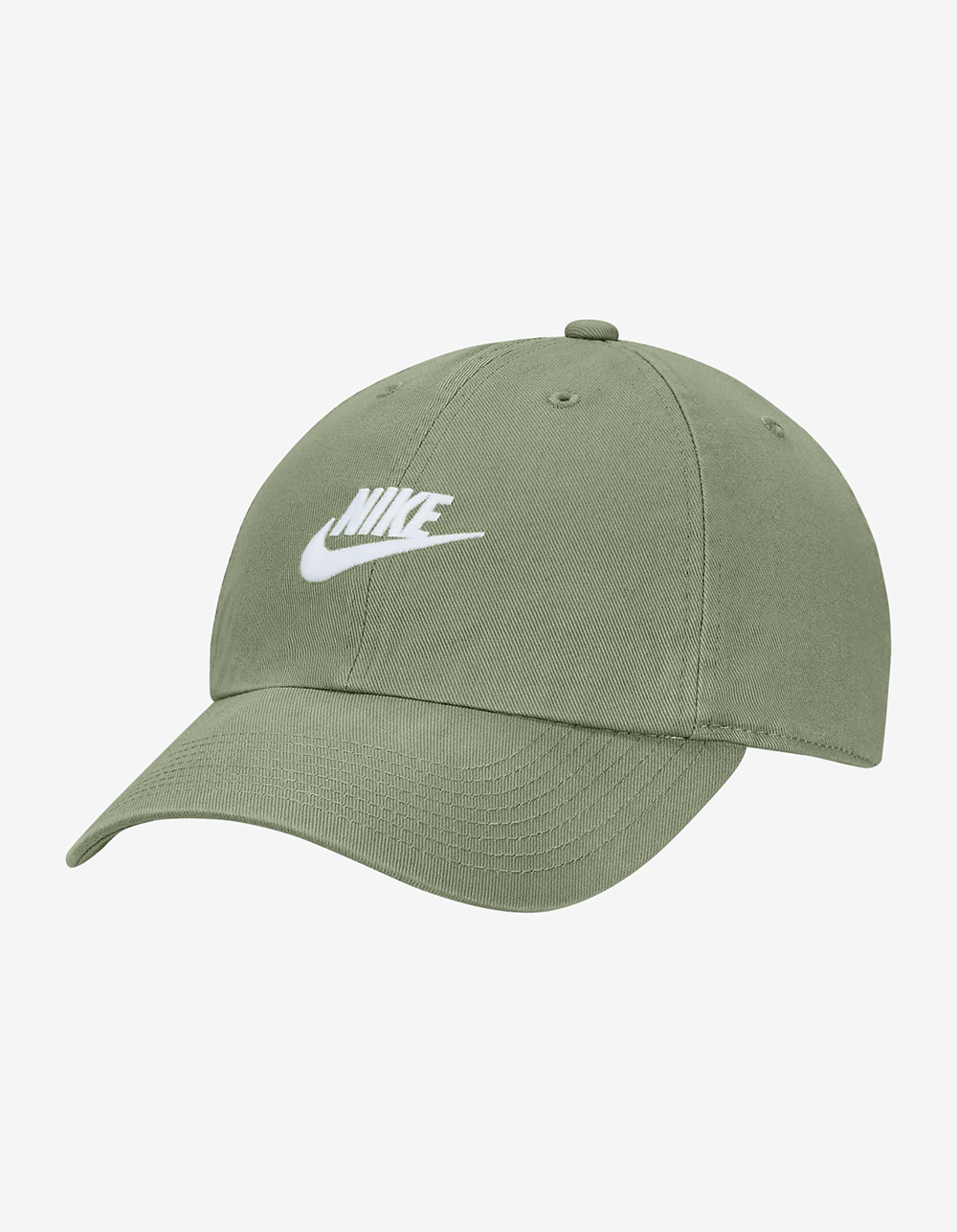 NIKE Sportswear Heritage 86 Futura Washed Strapback Hat - GREEN/WHITE ...