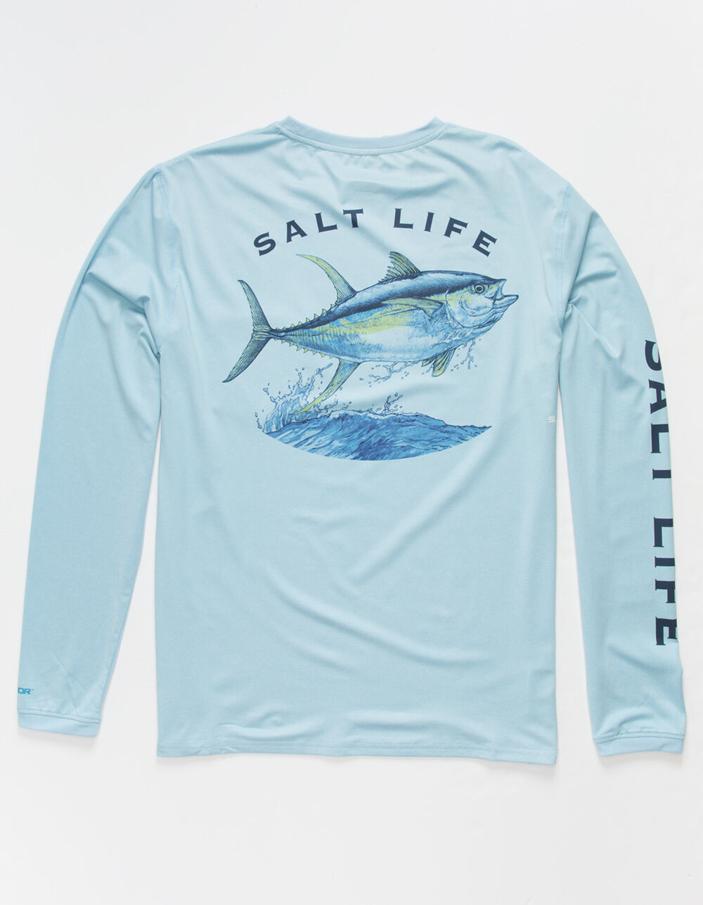 SALT LIFE Tuna Bound Mens UV Pocket Tee - LIGHT YELLOW | Tillys