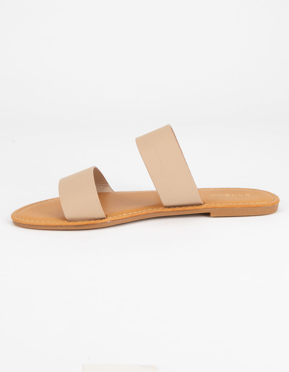 BAMBOO Double Strap Nude Womens Sandals - NUDE | Tillys