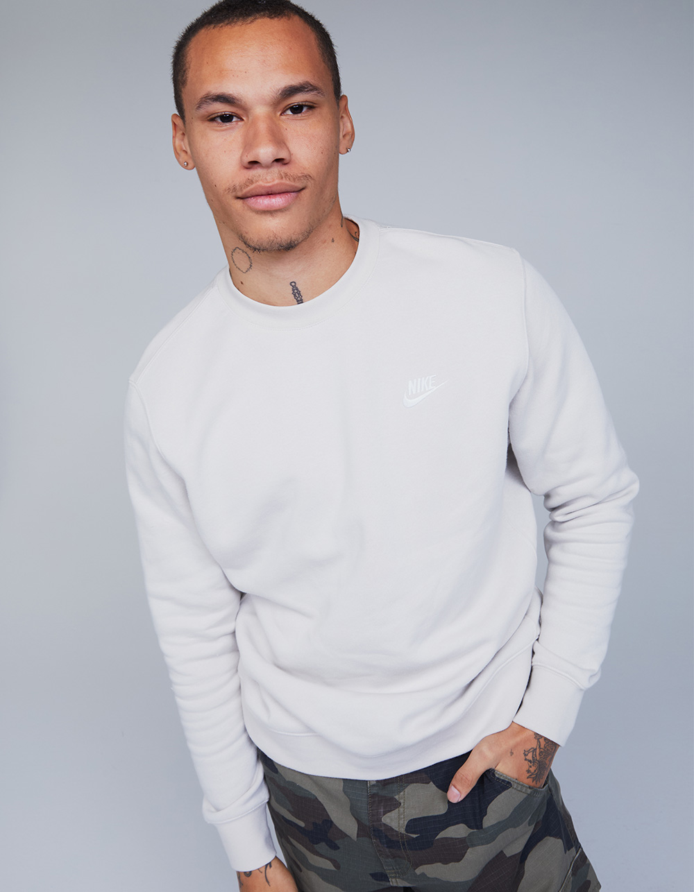 NIKE Sportswear Club Fleece Mens Sweatshirt - BONE | Tillys
