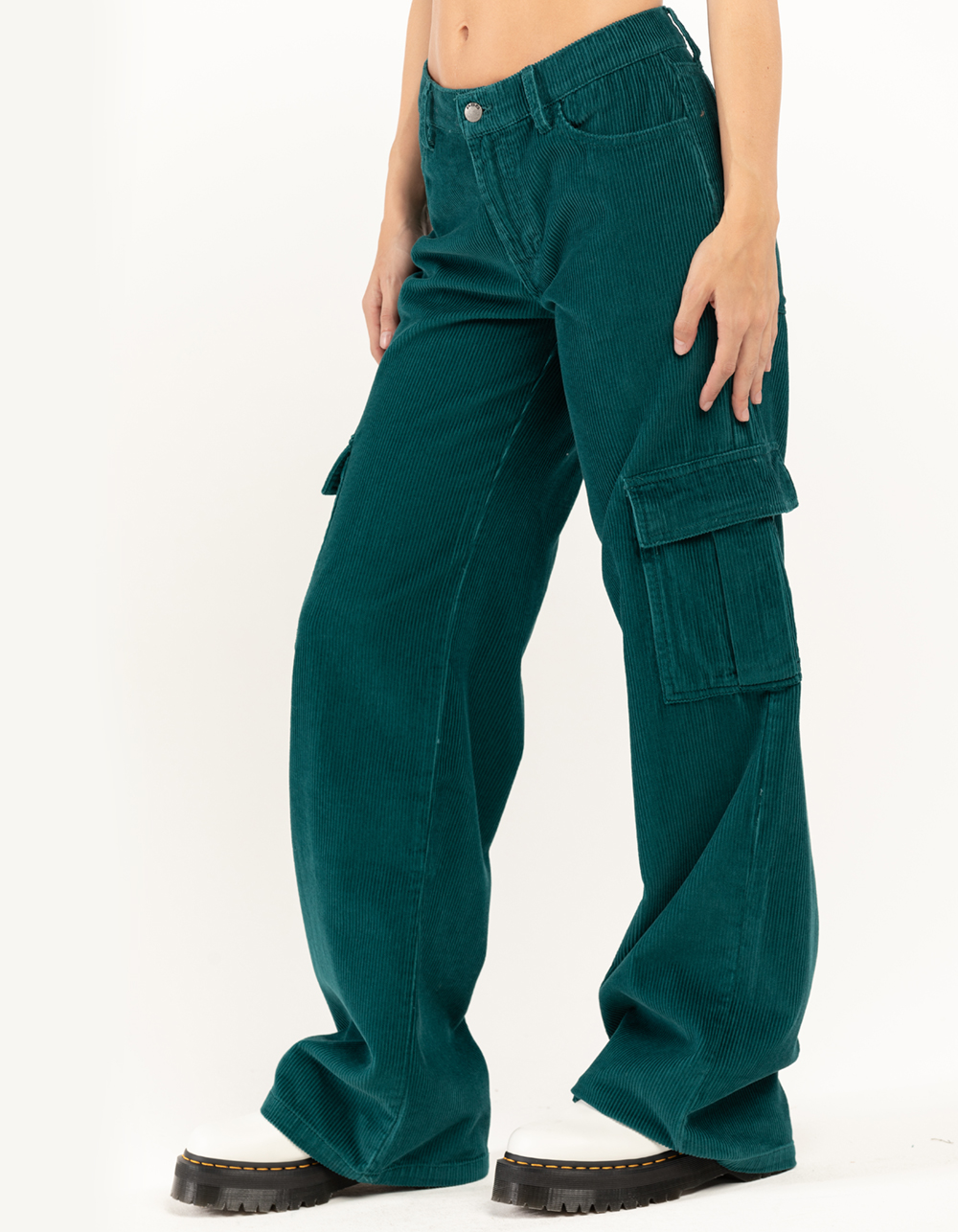 RSQ Womens Low Rise Cargo Pants - DK GREEN, Tillys
