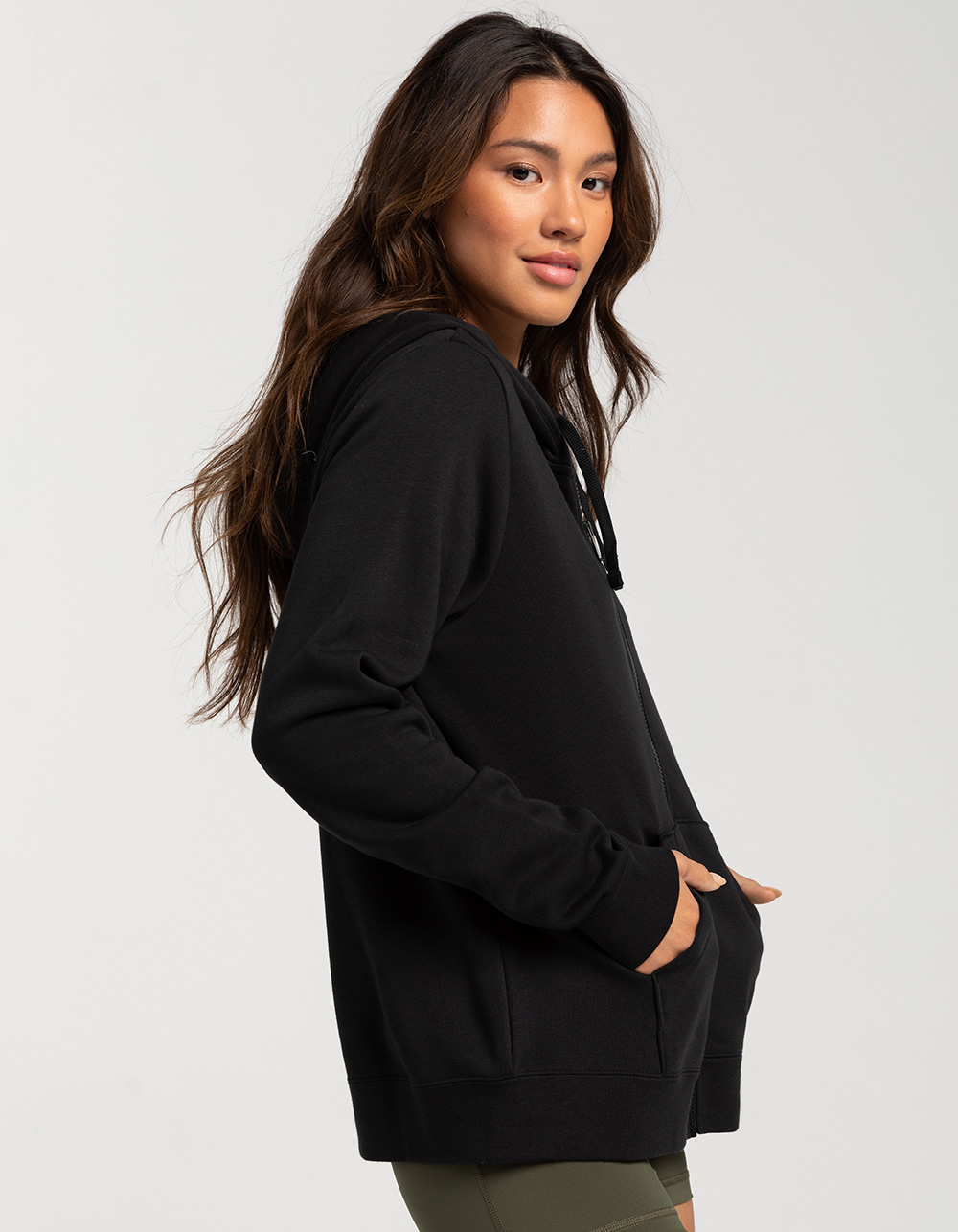 NIKE Sportswear Club Womens Zip-Up Fleece Hoodie - BLACK | Tillys