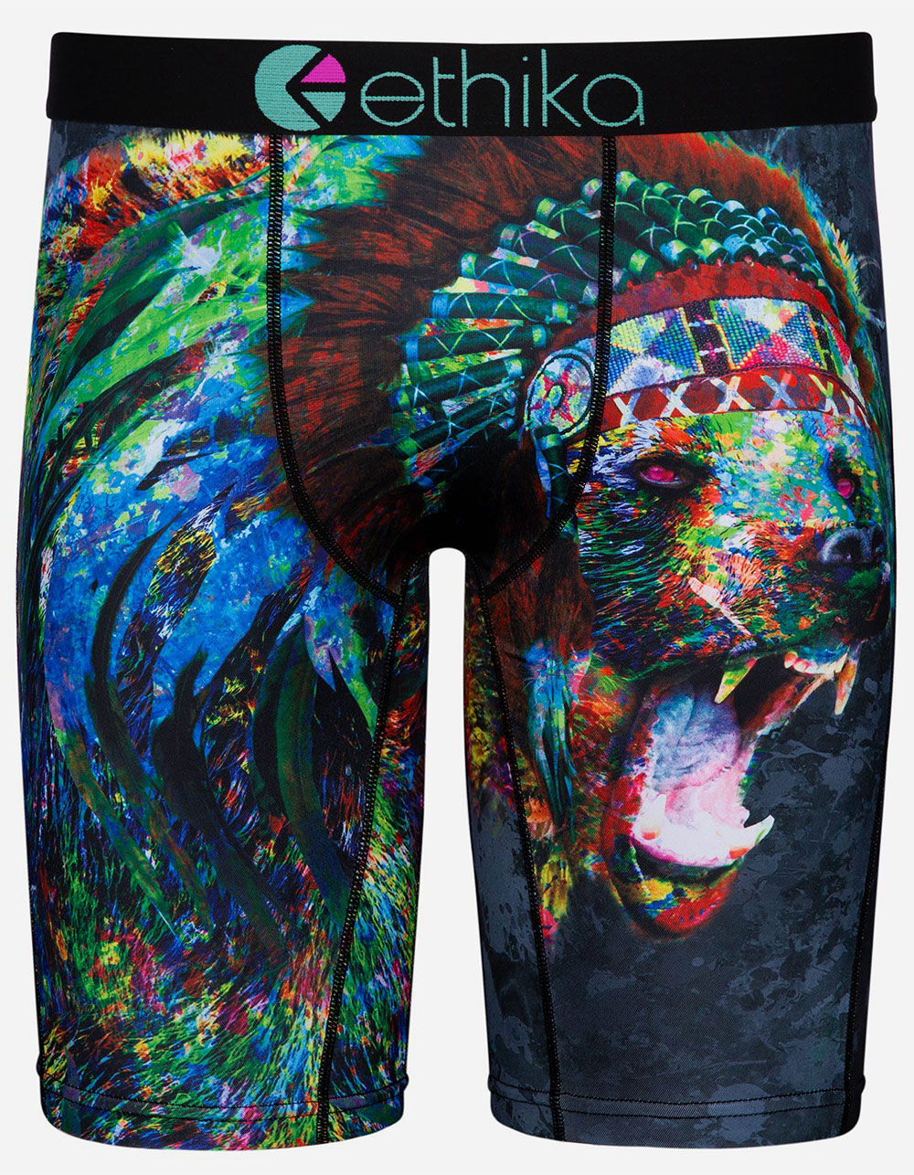 ETHIKA Native Grizzly Staple Mens Boxer Briefs - BLACK COMBO | Tillys