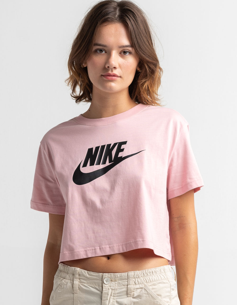 NIKE Sportswear Essential Icon Womens Tee - PINK | Tillys