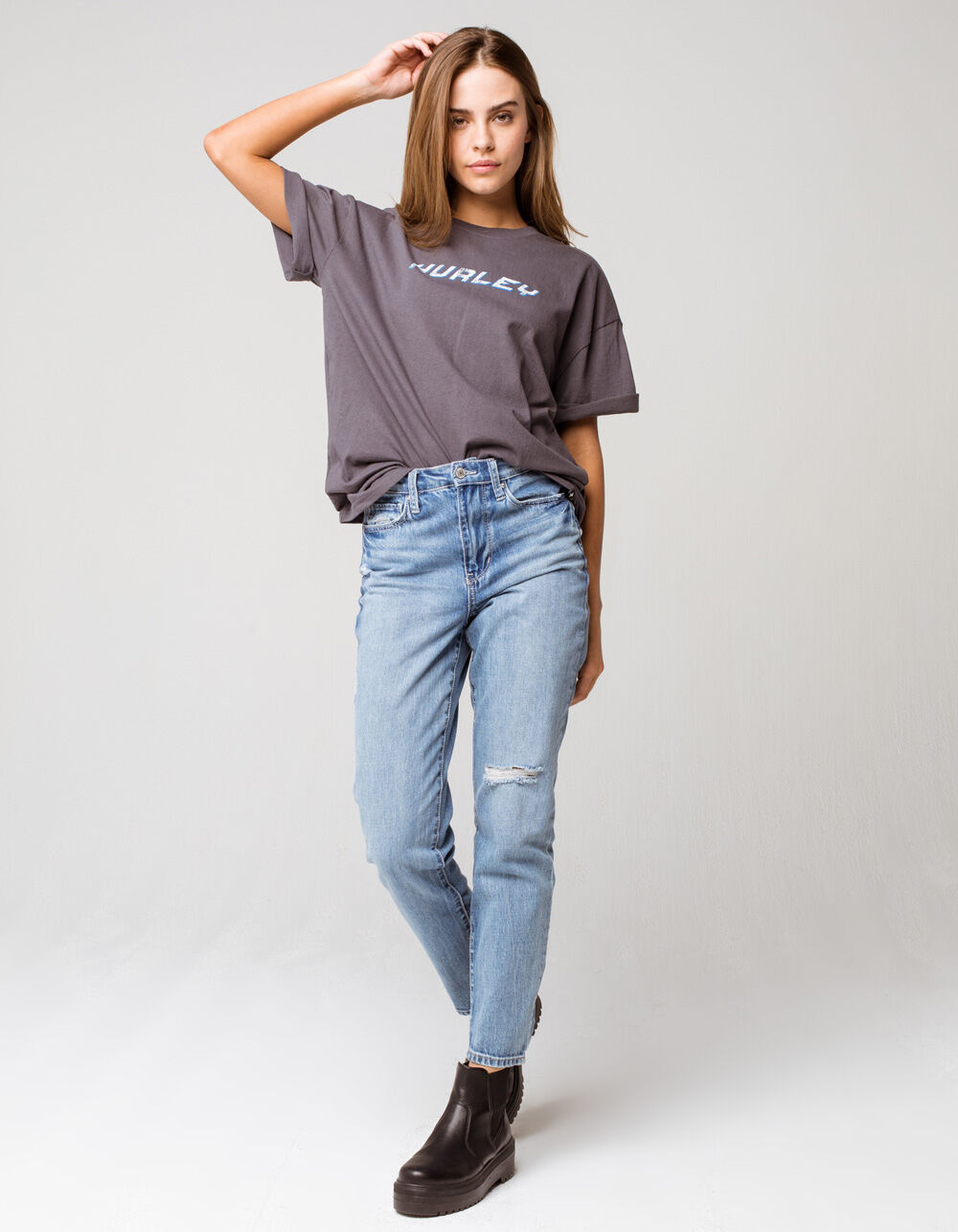 HURLEY Speed Dream Womens Tee - CHARCOAL | Tillys