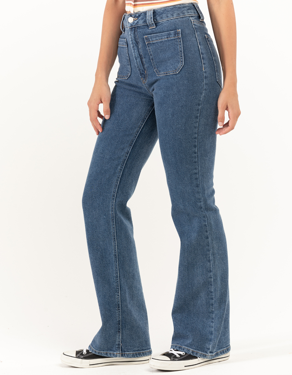 Flared jeans with pocket - Women