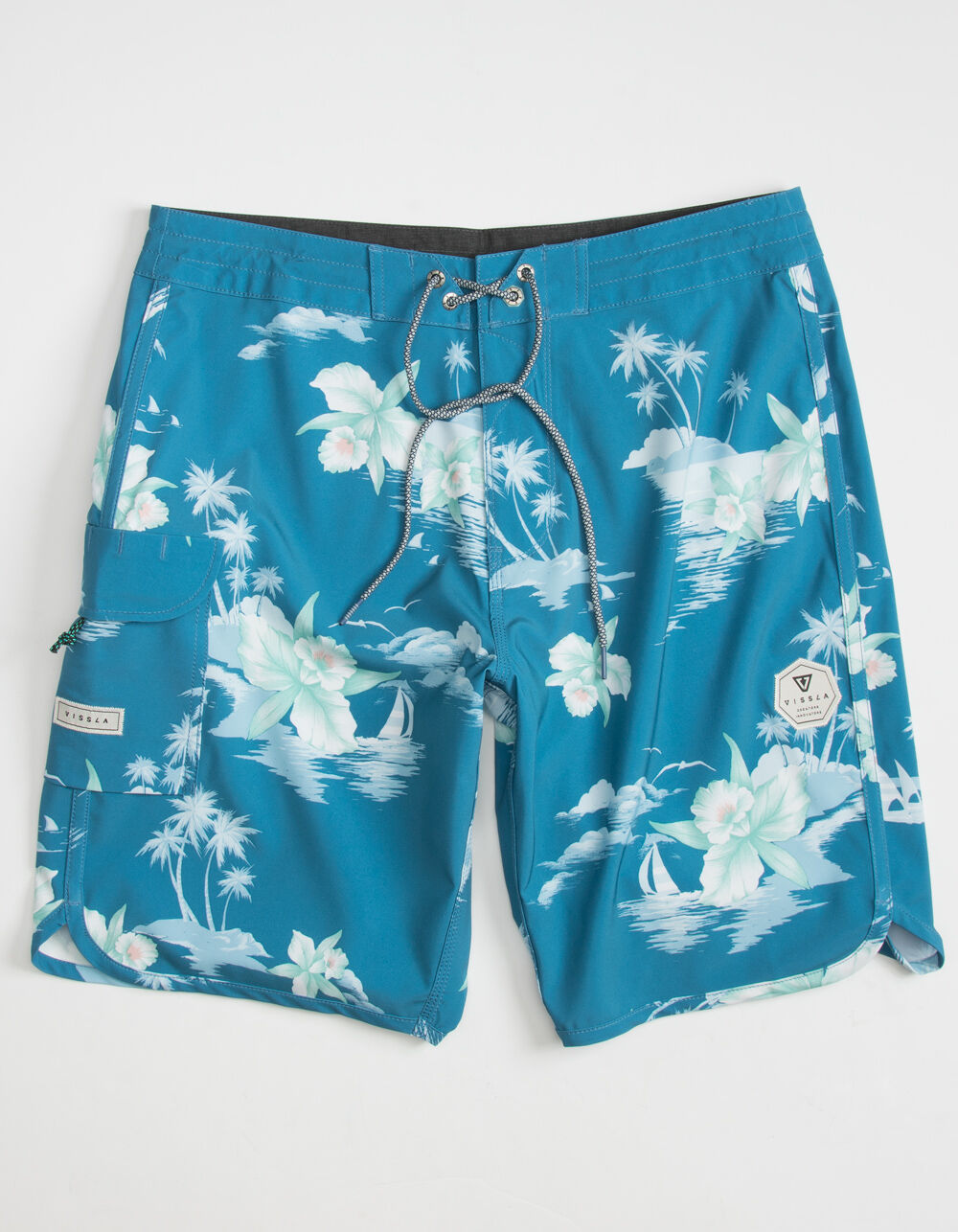 VISSLA Midnight Aloha Mens Blue Boardshorts - BLUE | Tillys
