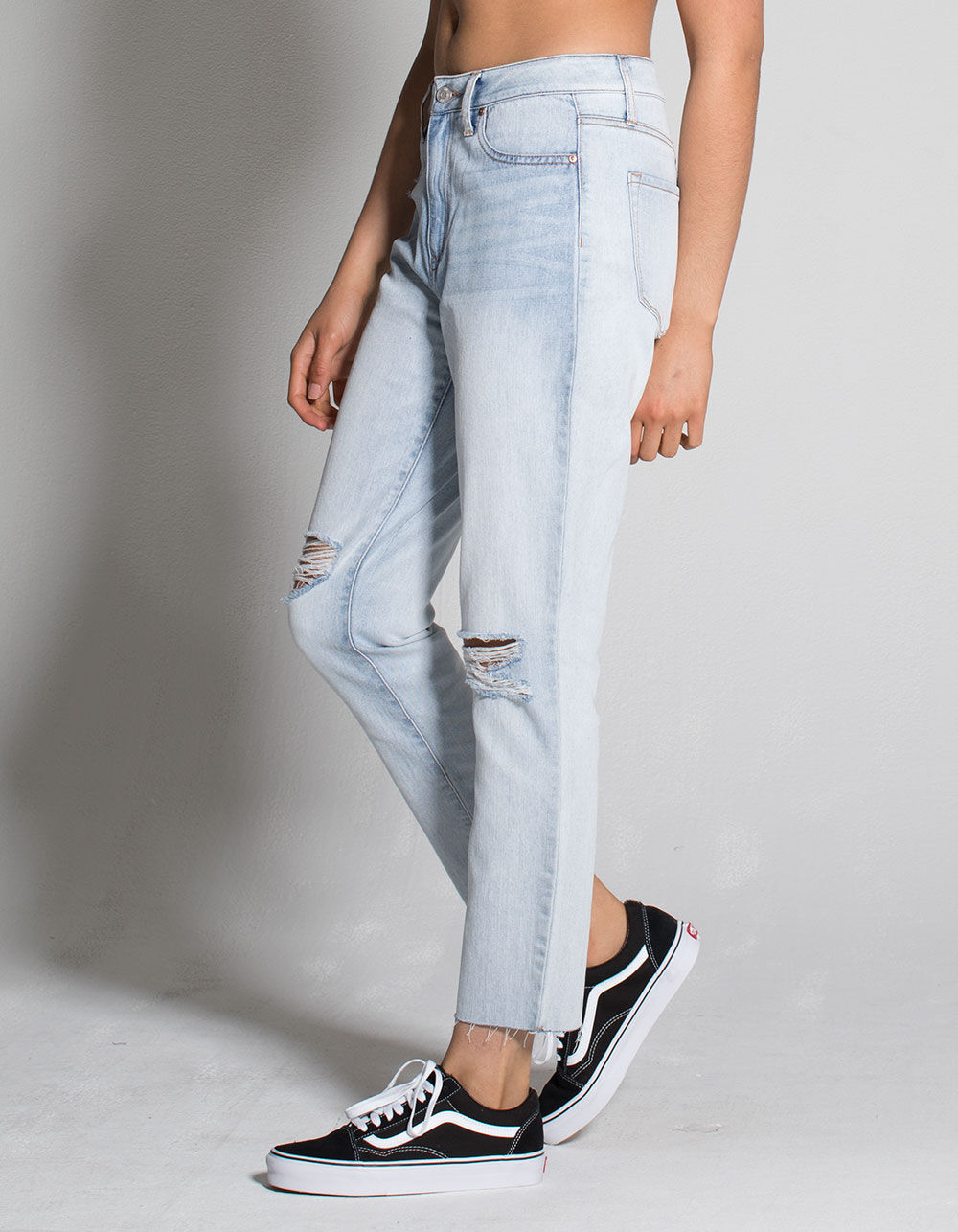 RSQ Womens Ripped Mom Jeans - BLEACH | Tillys
