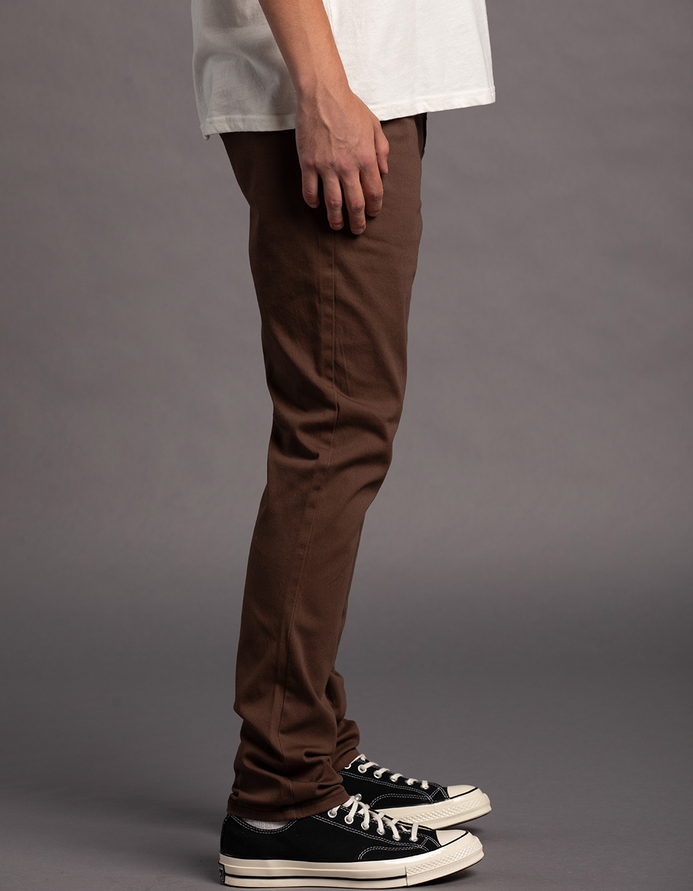 Seasonal Taped Track Pants - Black / Whisky Brown, Men's Trousers, Chinos, Joggers & Casual Trousers