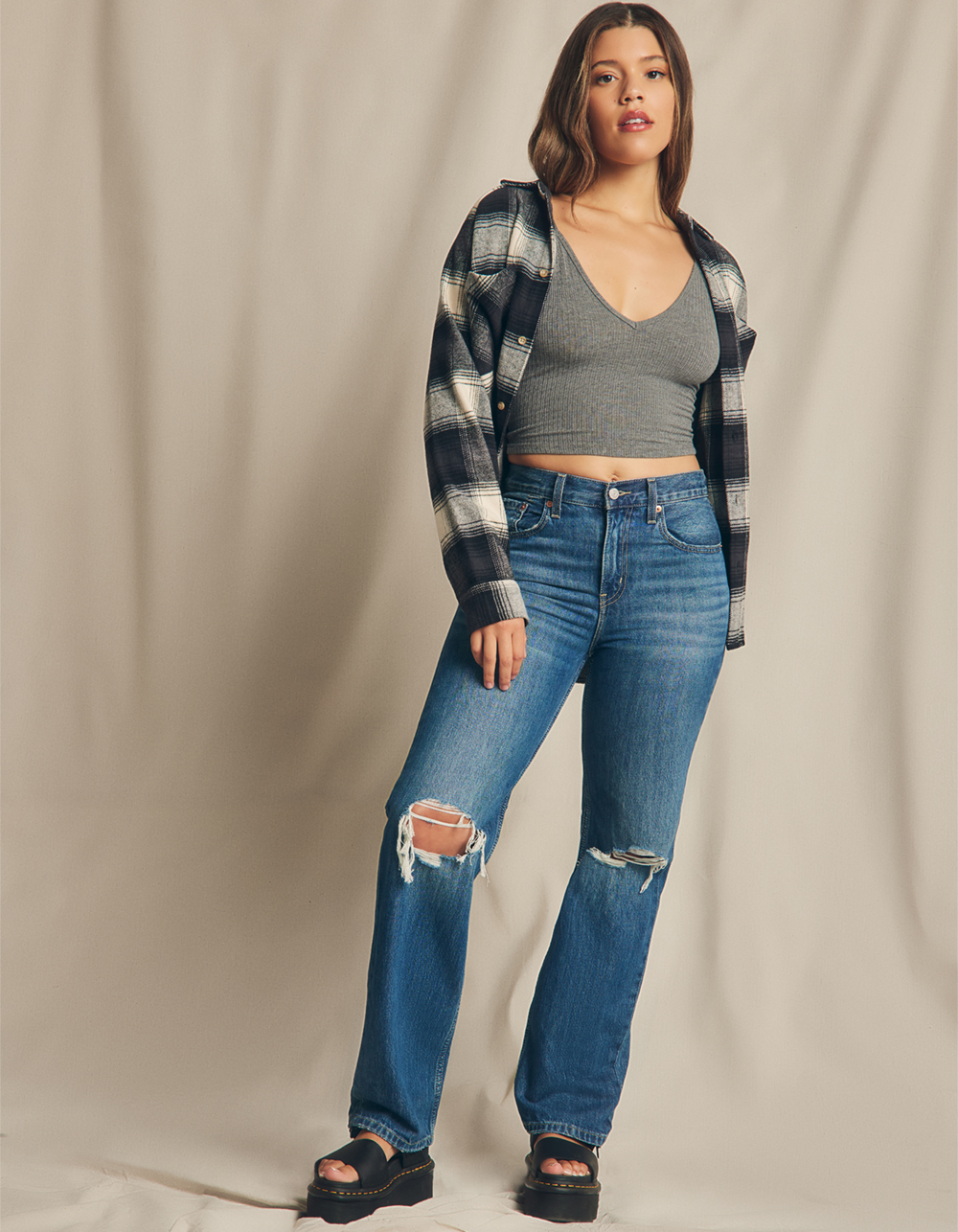 LEVI'S Low Pro Breathe Out Womens Jeans - LT BLAST | Tillys