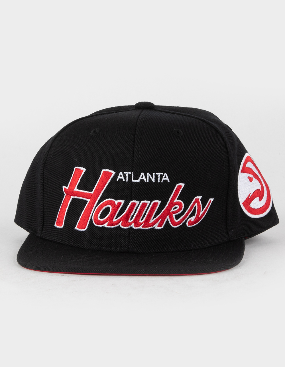 MITCHELL & NESS Team Script 2.0 Atlanta Hawks Snapback Hat - BLACK | Tillys