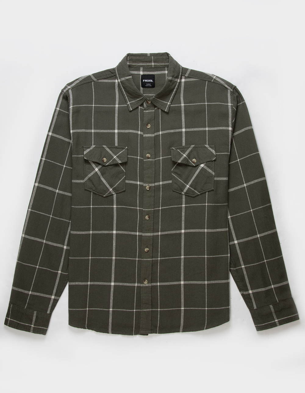 RSQ Mens Flannel - OLIVE | Tillys