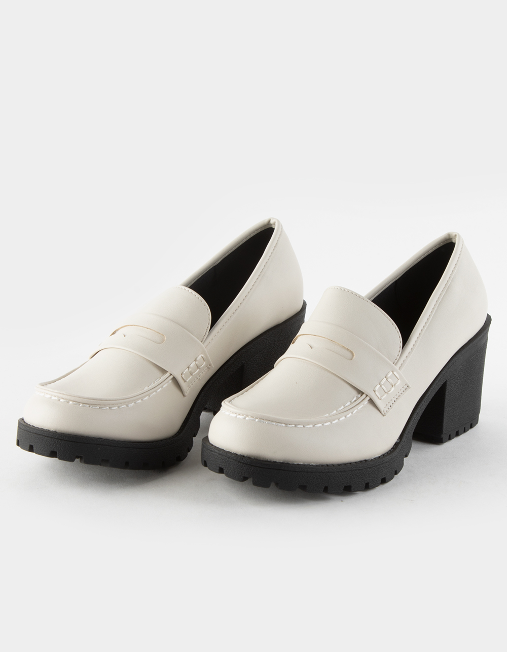 scheerapparaat Chirurgie Stad bloem SODA Kinder Platform Womens Penny Loafer Shoes - WHITE | Tillys