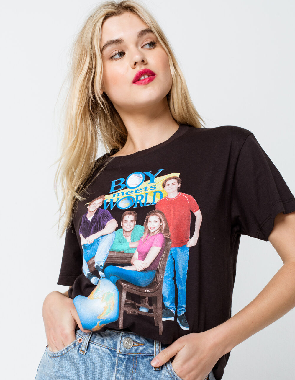 HOLD THIS Boy Meets World Womens Tee - BLACK | Tillys