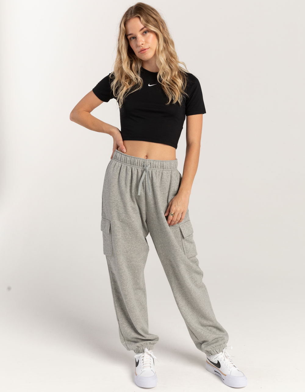 NIKE Sportswear Essential Slim Crop Womens Tee - BLACK | Tillys