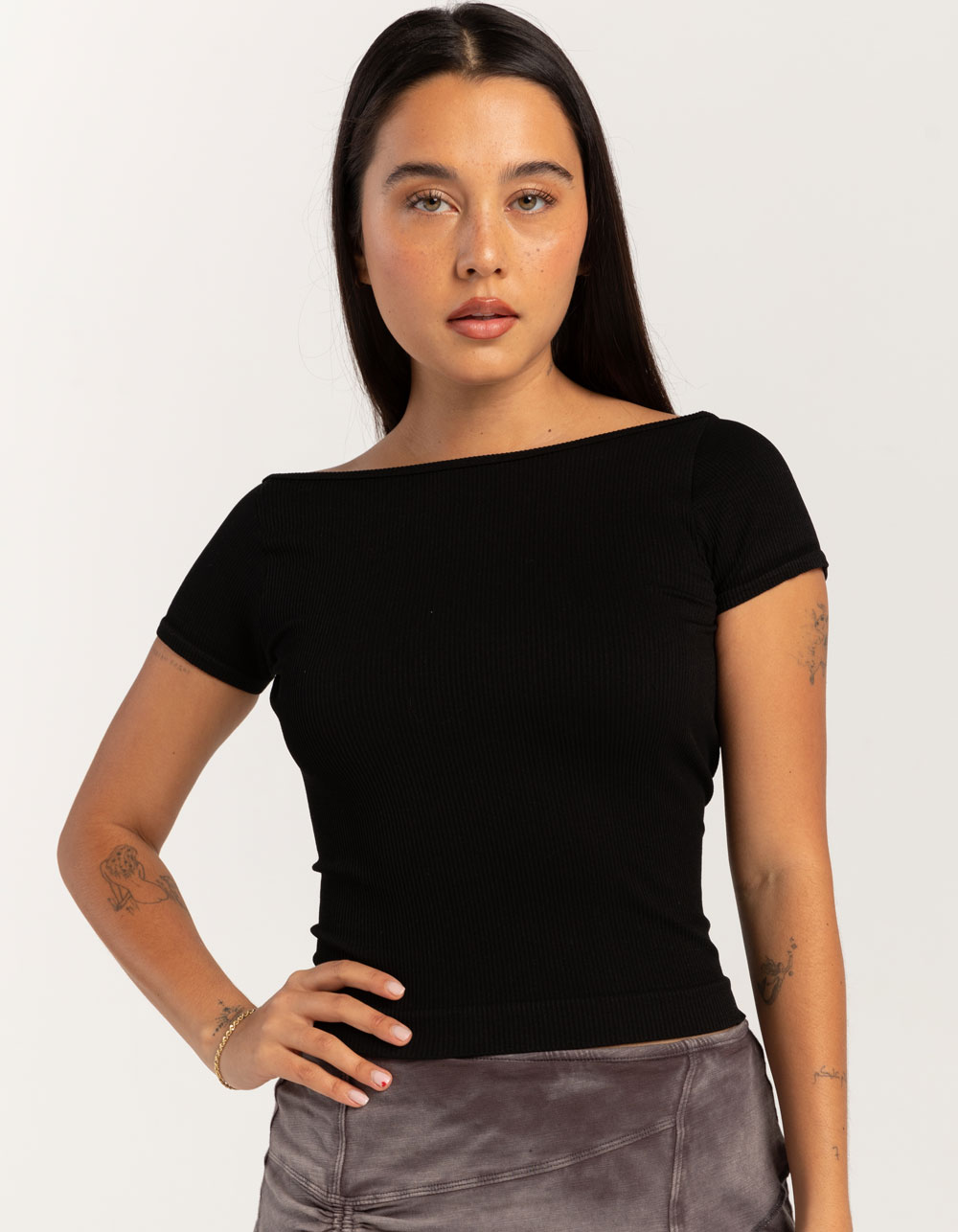 BDG Urban Outfitters Alicia Backless Rib Womens Top - BLACK | Tillys