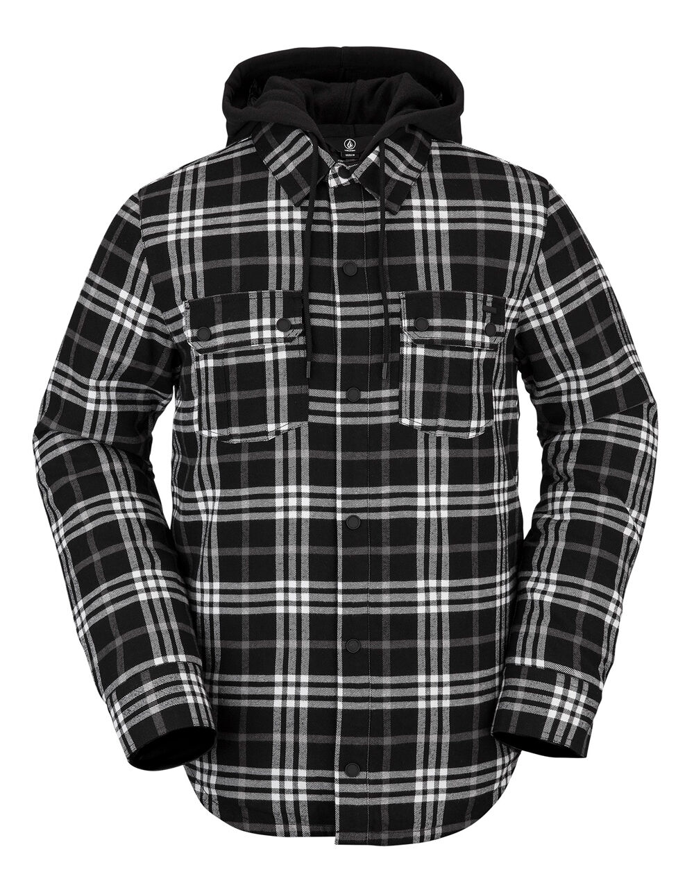 VOLCOM Mens Field Insulated Flannel Jacket - BLACK | Tillys