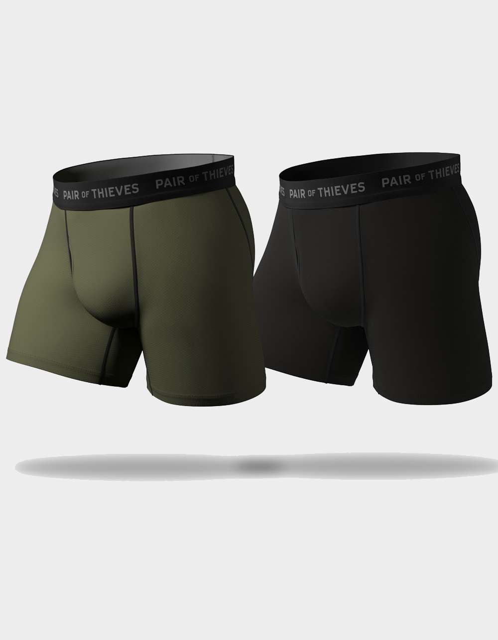 PAIR OF THIEVES 2 Pack Mens Superfit Boxer Briefs - BLACK COMBO