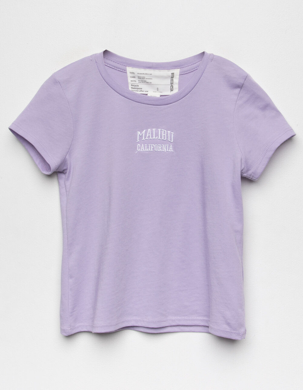 RSQ Embroidered Malibu Girls Tee - LAVENDER | Tillys