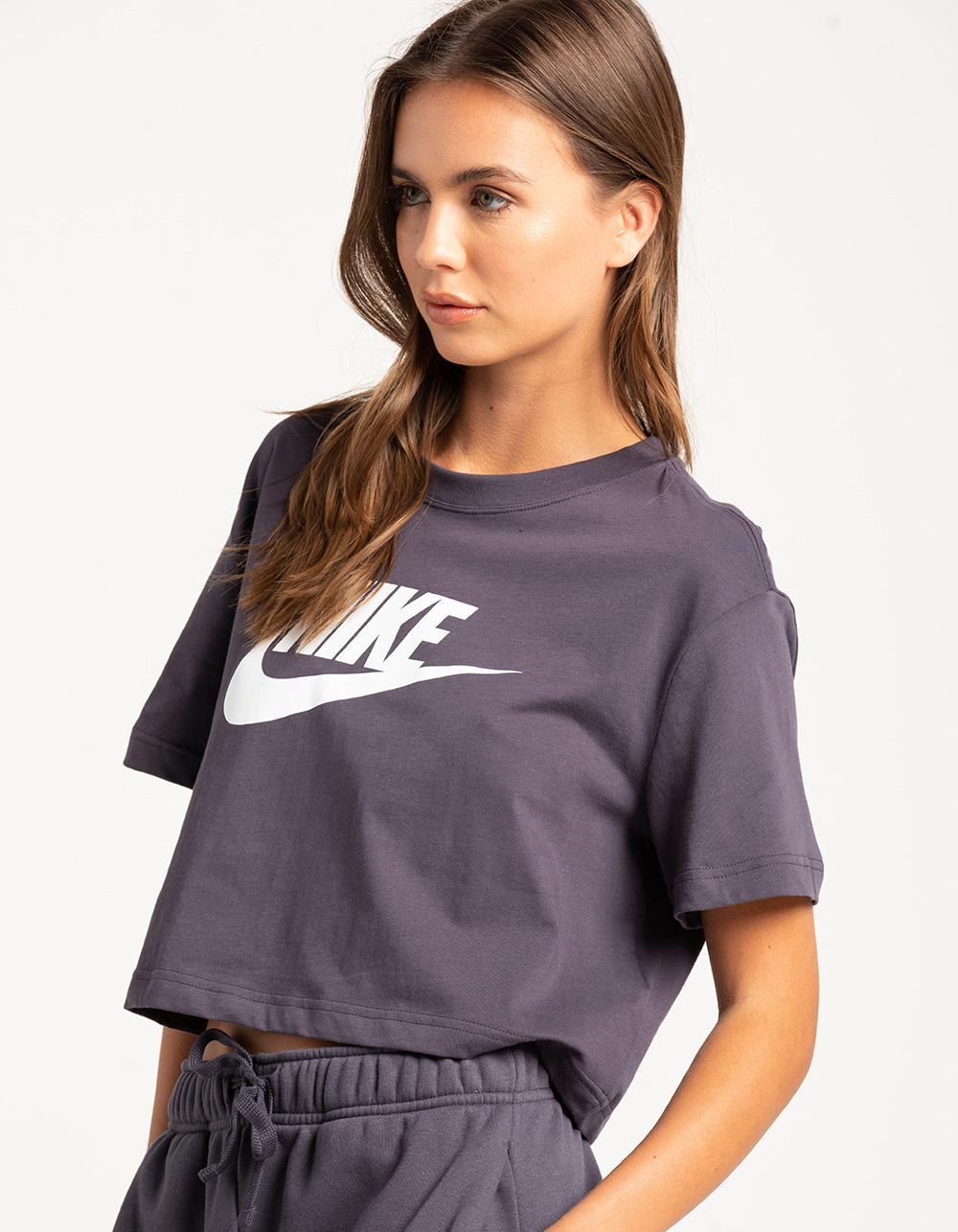 NIKE Sportswear Essential Womens Crop Tee - STORM BLUE | Tillys