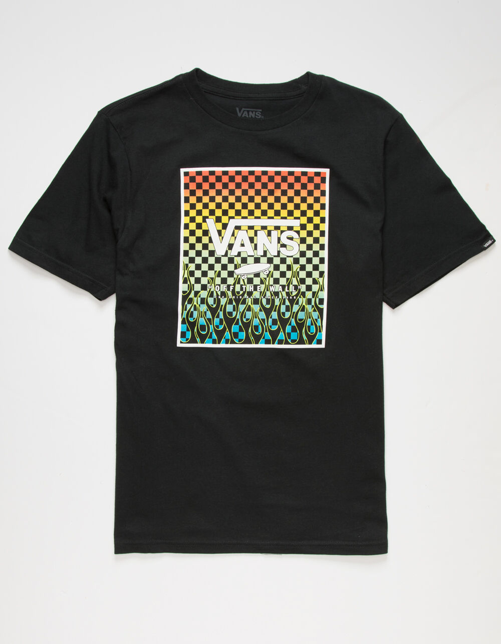 VANS Print Box Gradient Check Boys T-Shirt - BLACK | Tillys