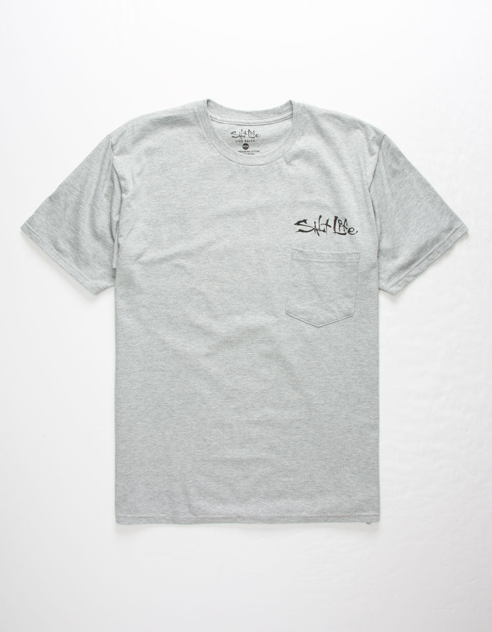 SALT LIFE Marlin Hookup Mens Pocket T-Shirt - HEATHER | Tillys