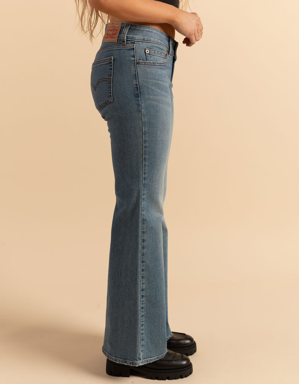LEVI'S Superlow Flare Womens Jeans - The Big Idea - LT BLAST