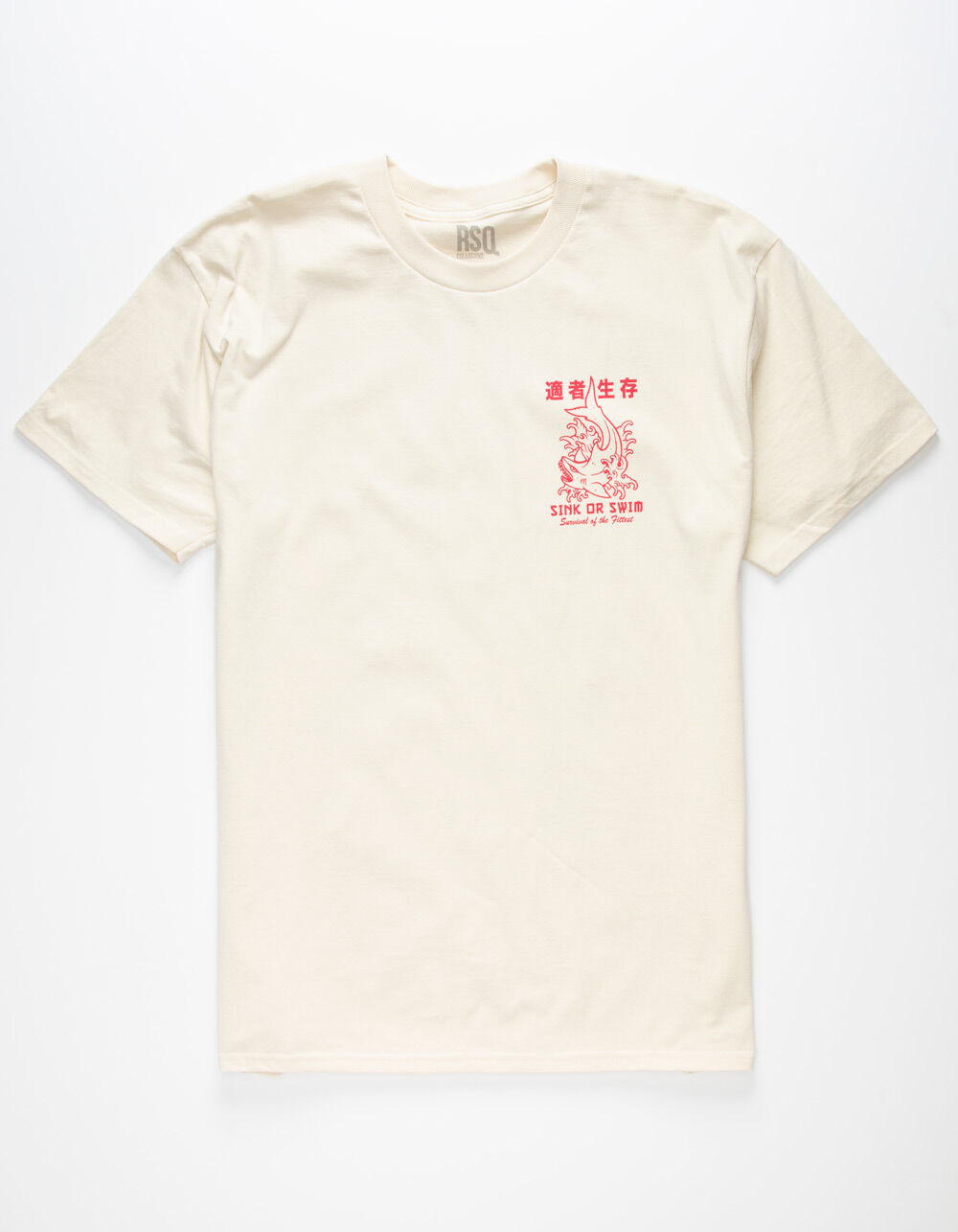 RSQ Survival Of The Fittest Mens T-Shirt - CREAM | Tillys
