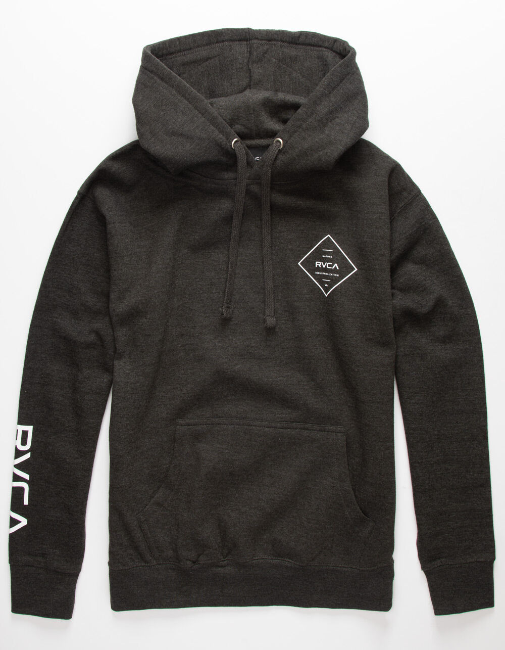 RVCA Press Chest Mens Hoodie - CHARC | Tillys