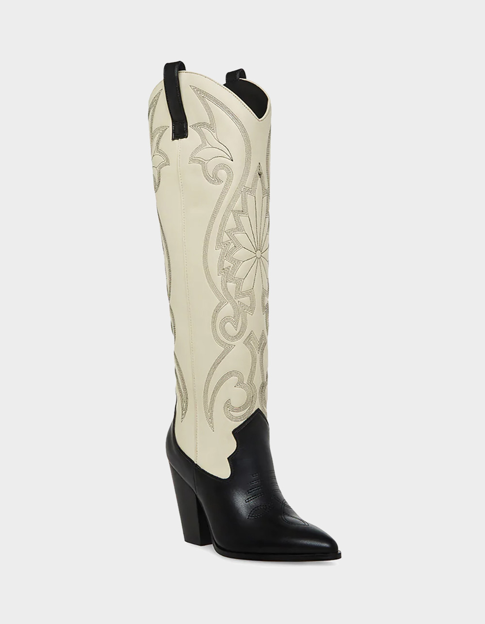 STEVE MADDEN Lasso Womens Tall Western Boots - BLK/WHT | Tillys