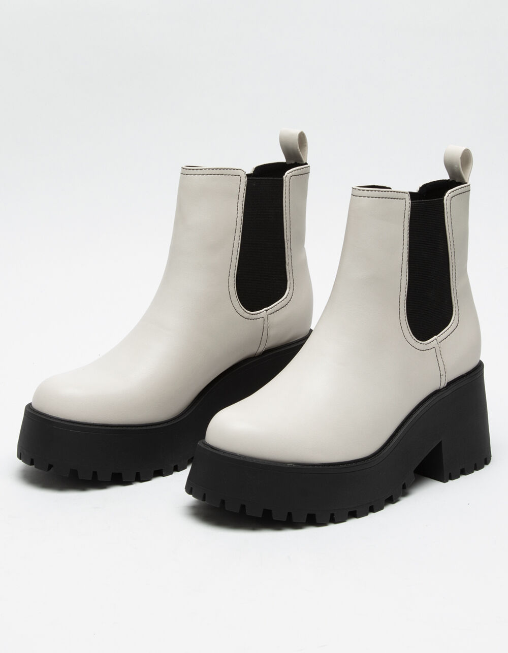 SODA Platform Womens Chelsea Boots - WHITE | Tillys