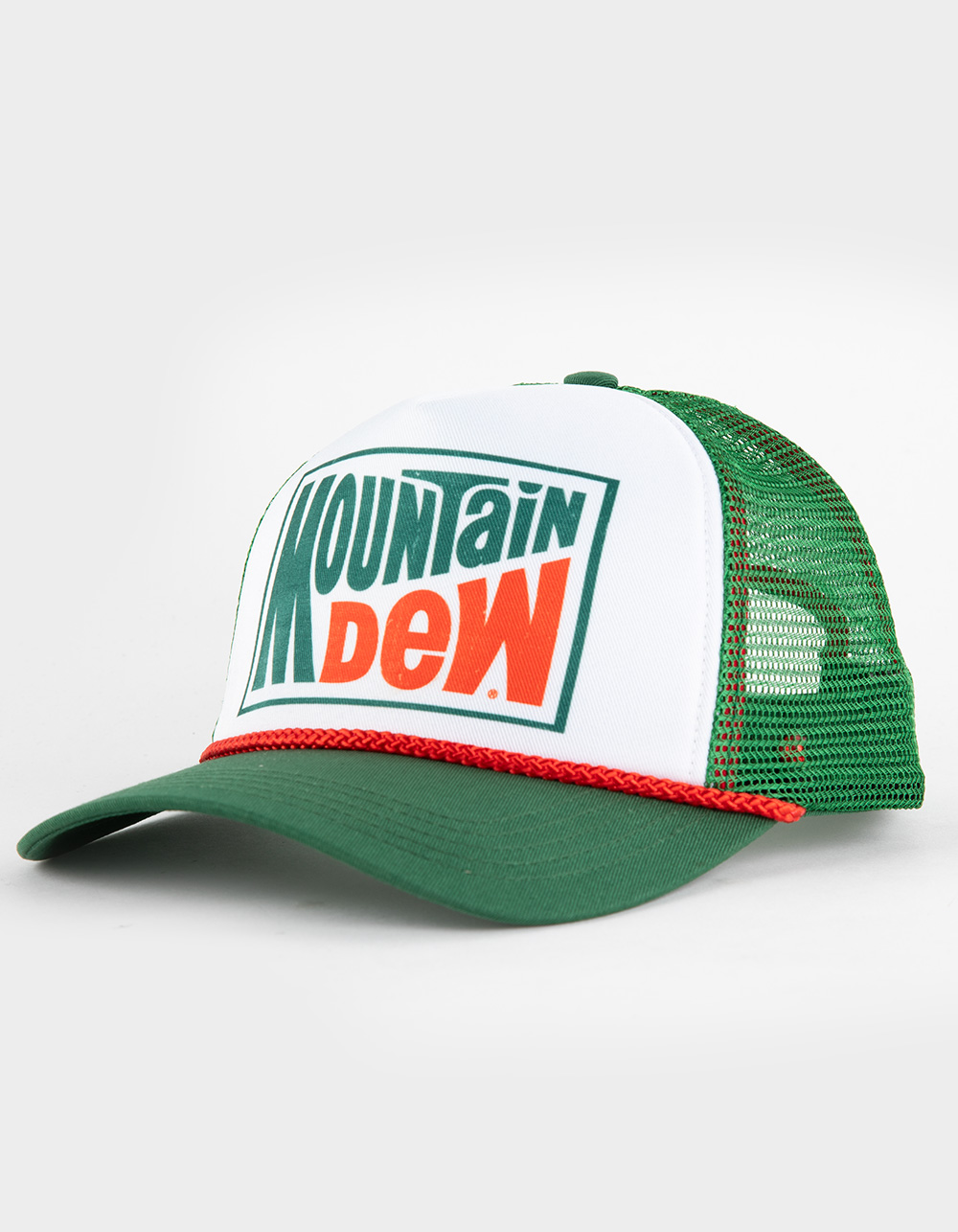 Mountain Dew Classic Colors Trucker Hat Green & White