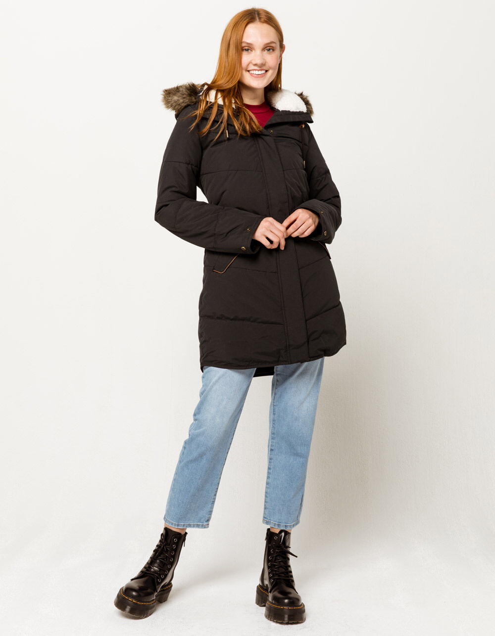 ROXY Ellie Womens Hooded Jacket - BLACK | Tillys