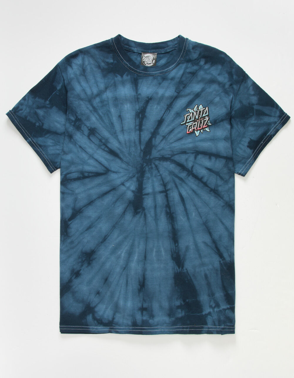 SANTA CRUZ Tomb Dot Tie Dye Mens T-Shirt - NAVY COMBO | Tillys
