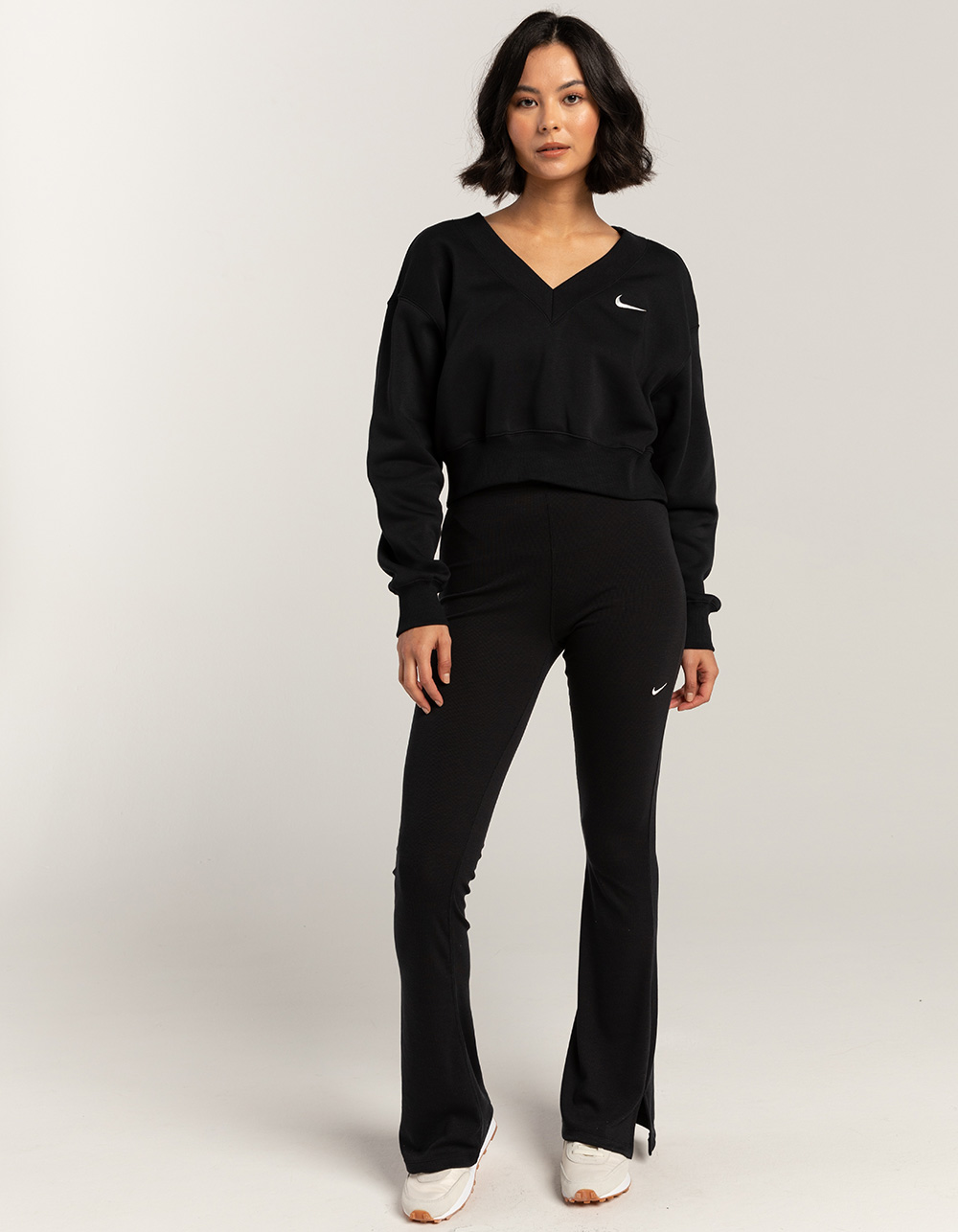 NIKE Sportswear Favorites Tight Flare Girls Leggings - BLACK