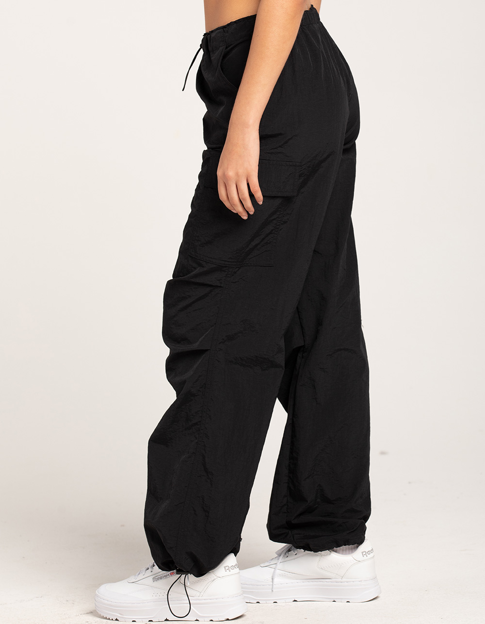 CLOUT COLLECTION ™ | 'Concept' Shirred Nylon Parachute Pants