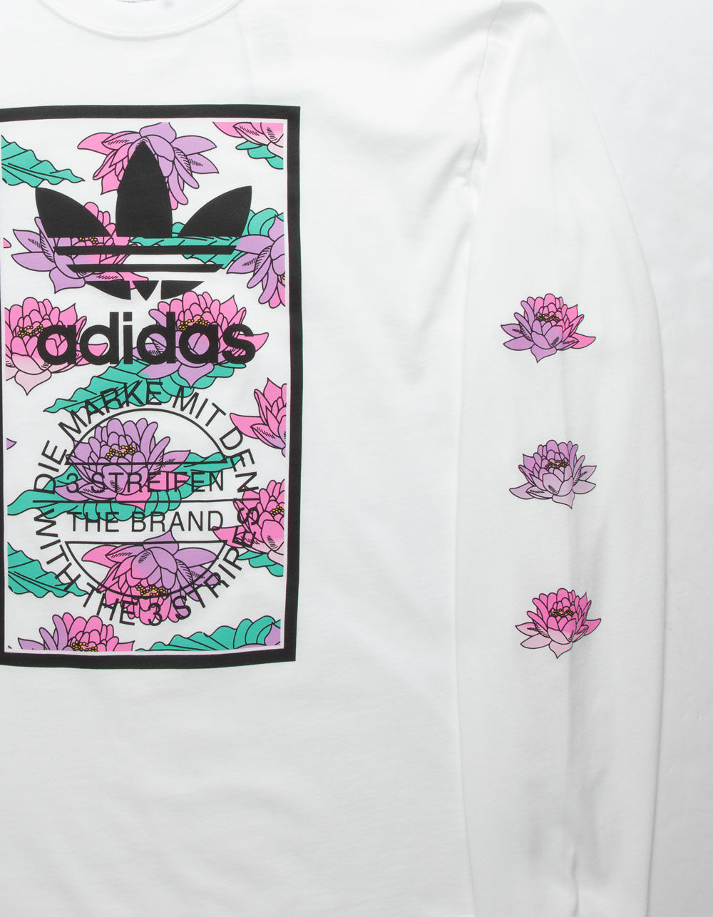 ADIDAS Tropical Floral Box Mens T-Shirt - WHITE | Tillys