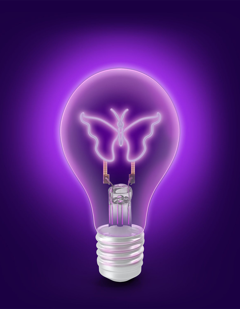 TRNDY Butterfly Filament Light Bulb - PURPLE | Tillys