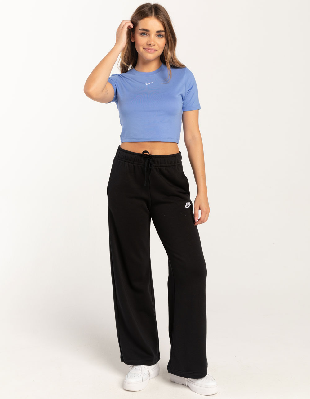 NIKE Sportswear Essential Slim Crop Womens Tee - DUSTY BLUE | Tillys