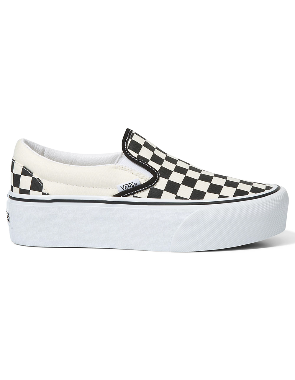 Vans Classic Slip-On Stackform Sneakers in checkerboard-Black