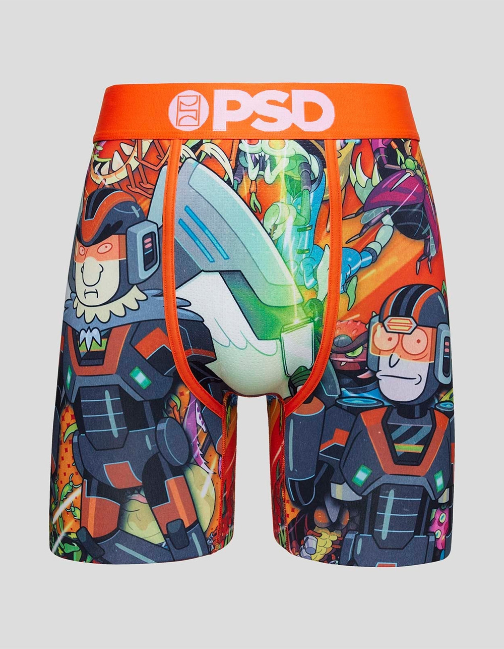 PSD x Rick And Morty Extermination Mens Boxer Briefs - MULTI