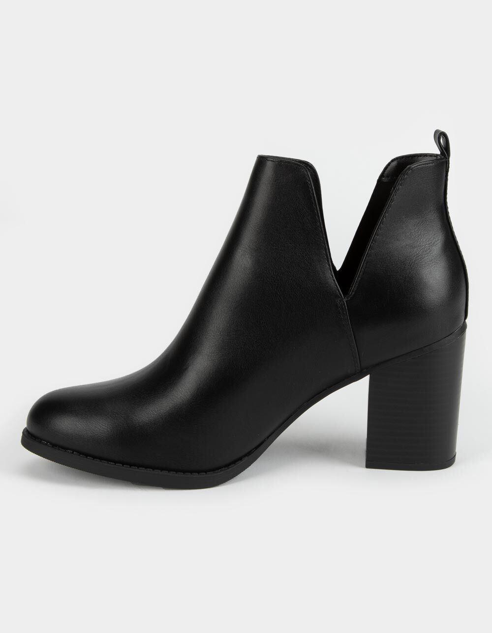 SODA Chop Out Womens Vegan Leather Booties - BLACK | Tillys