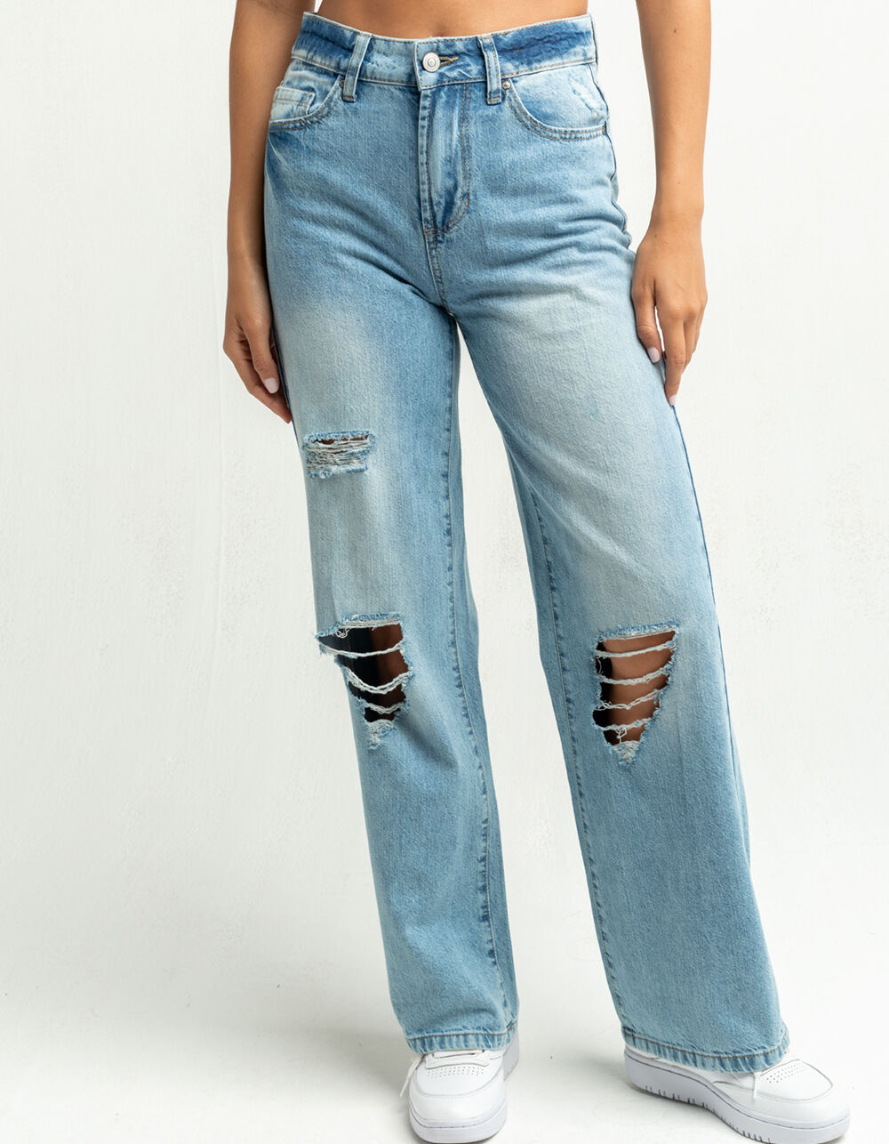 RSQ Wide Leg Womens Jeans - MEDIUM WASH | Tillys