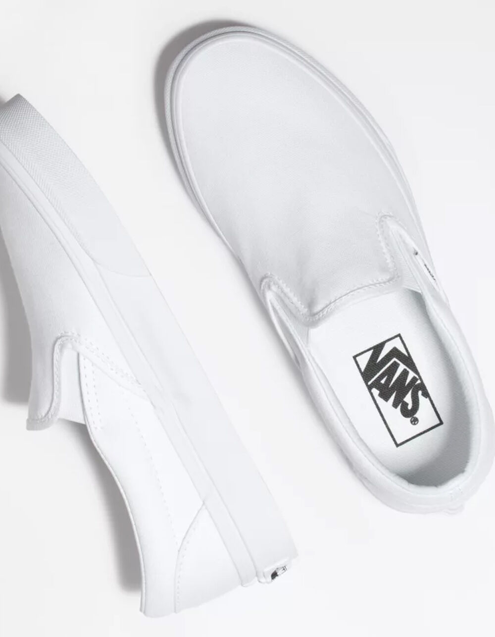 Vans Women's Classic Slip-On Shoes - birch/true White 6.5