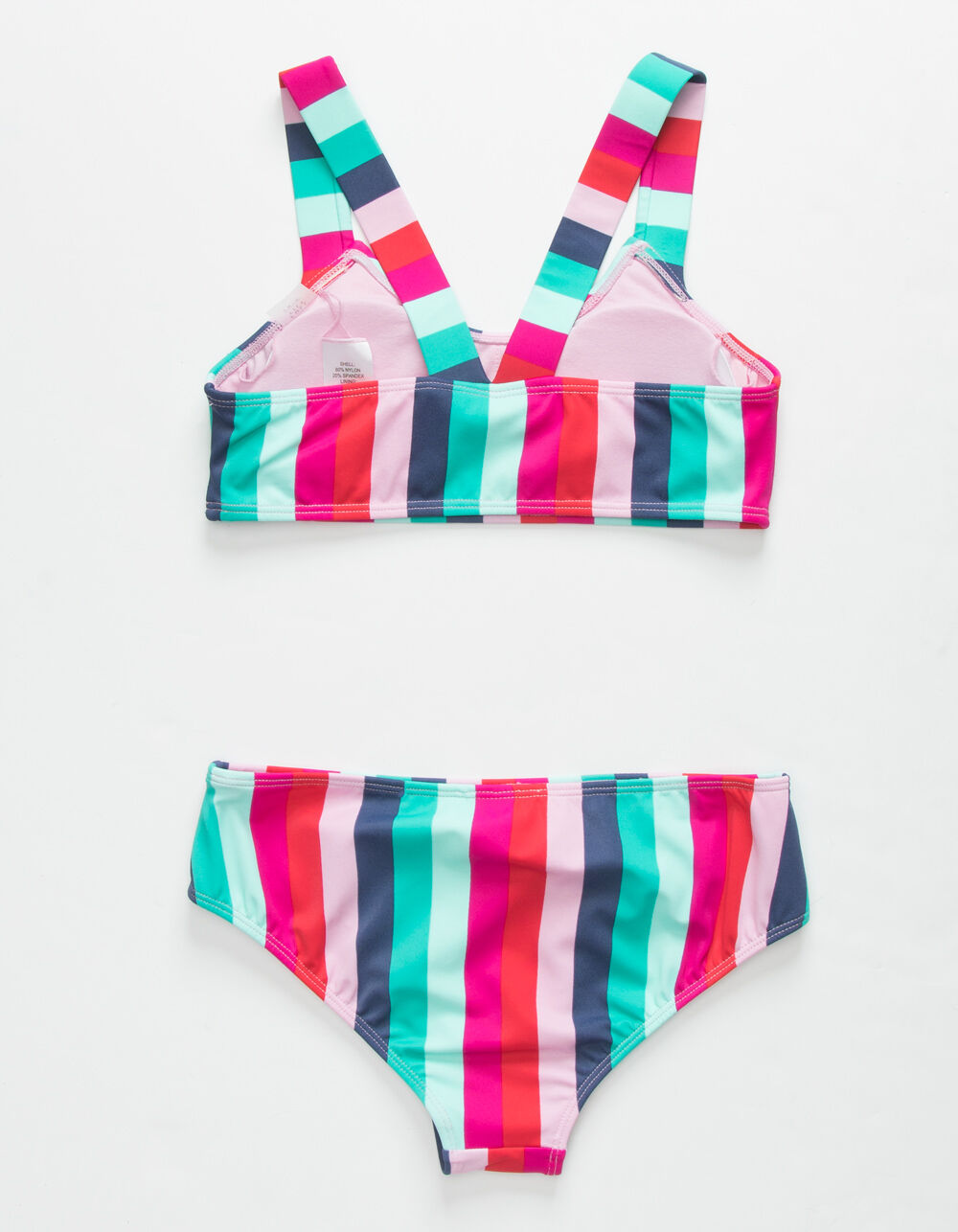 FULL TILT Stripe Bralette Hipster Girls Bikini Set - MULTI | Tillys