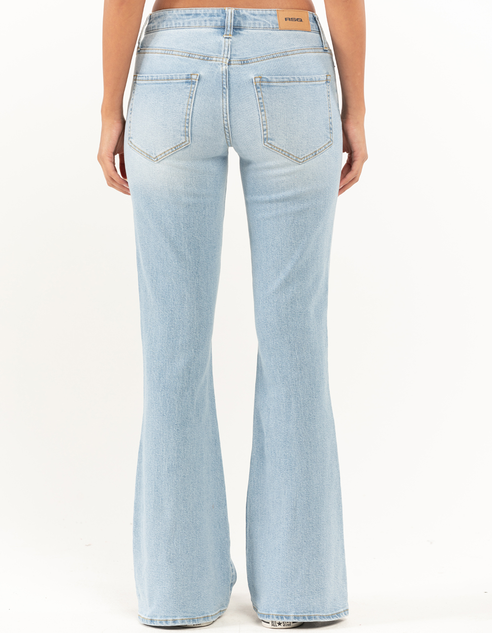 RSQ Womens Low Rise Flare Jeans - LIGHT WASH