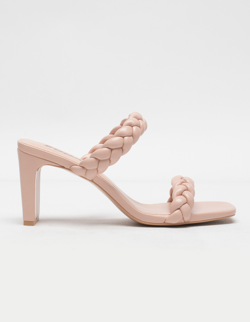 SODA Braided Square Toe Womens Heels - MAUVE | Tillys