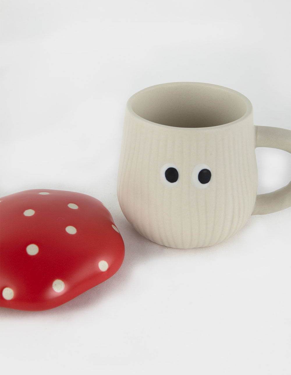Mushroom Lidded Ceramic Mug by World Market