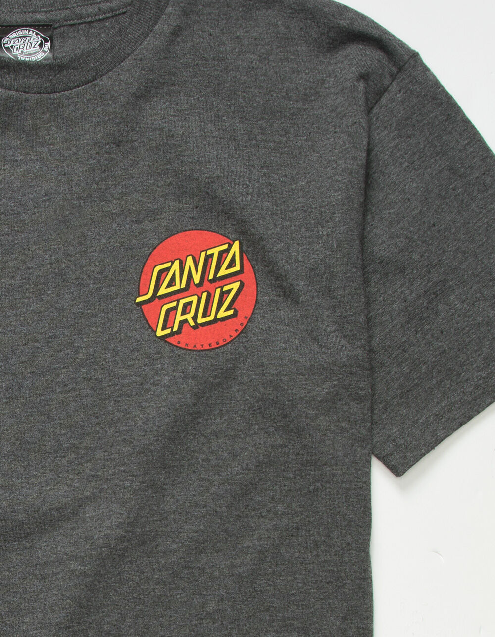 SANTA CRUZ Classic Dot Mens Charcoal T-Shirt - CHARCOAL | Tillys