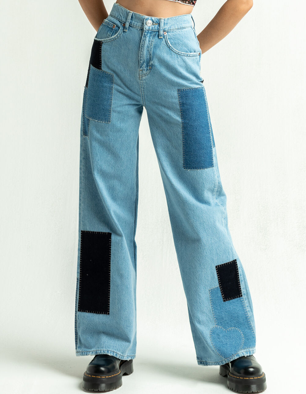 BDG Urban Outfitters Patchwork Womens Puddle Jeans LTWSH Tillys